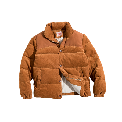 Winter Jacket Men Winter Coat American Retro Stand Collar Corduroy Stitching Cotton Tops Padded Warm Jacket Men Clothes