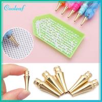 COOLEAF 1/3/5PCS โลหะผสม เครื่องมือเคสด่วน งานฝีมือ DIY เปลี่ยนหัวปากกา ปากกาเพ้นท์เพชร เคล็ดลับปากกาเพ้นท์เล็บ หัวปากกาเจาะจุด