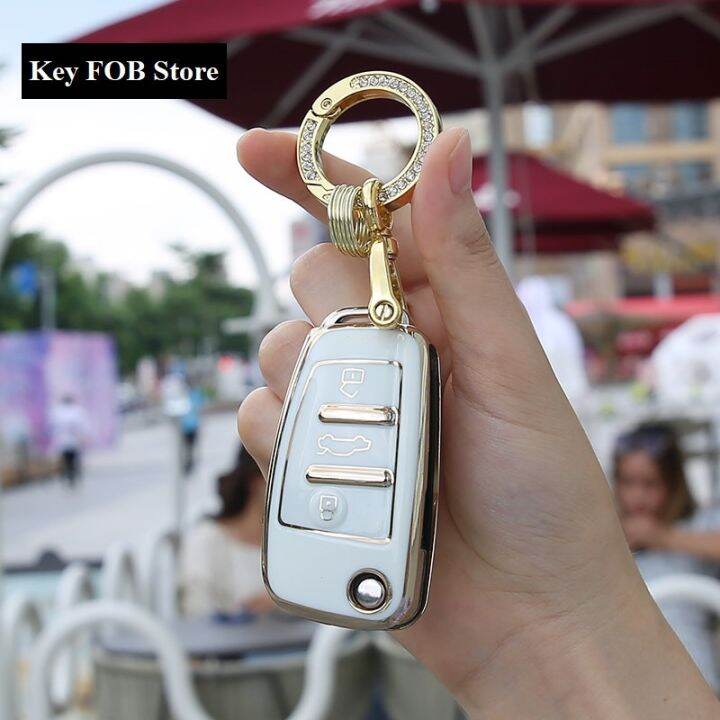 dfthrghd-tpu-car-flip-key-case-cover-shell-fob-for-audi-a1-a3-a6-a6l-q2-q3-q7-tts-r8-s6-rs3-protector-keychain