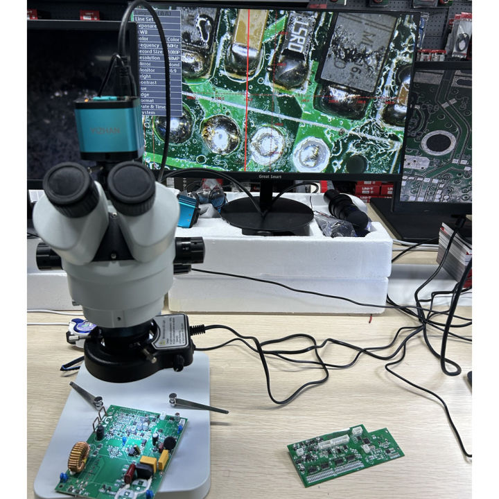 กล้องจุลทรรศน์อุตสาหกรรมกล้องจุลทรรศน์7x-45x-อุตสาหกรรมกล้องจุลทรรศน์-แหวนไฟ-led-ช่องมองภาพ10x-20x-และกล้องจุลทรรศน์วิดีโอสำหรับเทปกาวสำหรับซ่อมโทรศัพท์การฟื้นฟูในสมัยโบราณ