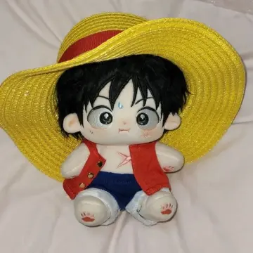 One Piece Luffy 20cm Cute Plushie Plush Doll Stuffed Dress Up Anime Toy  Gift