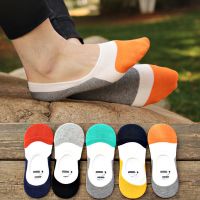 Spring and Summer Korean Beanie Socks Non-slip Silicone Invisible Socks Boat Socks Men Pure Cotton Men Round Socks Mens Socks Socks Tights