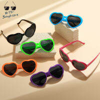 Hello-Sunglasses แว่นตากันแดดสไตล์เกาหลีสำหรับผู้หญิงรักรูปร่างหัวใจฤดูร้อนแฟชั่นแว่นกันแดดกันแดดน่ารักสำหรับสุภาพสตรีแว่นกันแดดชายหาดดั้งเดิม