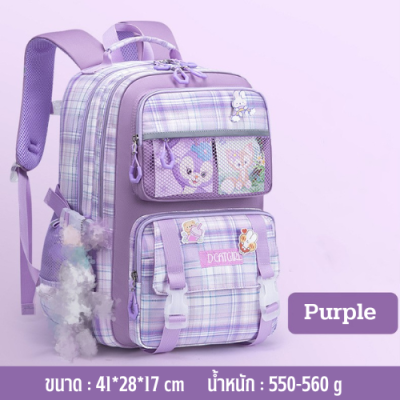 BAGS.SHOP กระเป๋านักเรียนหญิง กระเป๋านักเรียน สไตล์เกาหลีความจุขนาดใหญ่ พร้อมส่งจ้า กระเป๋าเป้ แฟชั่น กระเป๋าเป้สะพายหลังน้ำหนักเบา