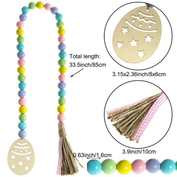 easter-wood-bead-garland-farmhouse-rustic-spring-beads-garland-prayer-boho-beads-tiered-tray-accessory-for-easter-decor