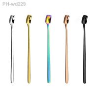 2Pcs Coffee Stirrers Reusable Cocktail Stirrer Drink Stirrer Iced Tea Stirrers Stainless Steel Stir Spoons 13cm 15cm 17cm