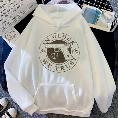 Glock Hoodies ผู้หญิง Y2k เหงื่อเสื้อผ้าลายตลกฤดูหนาวสไตล์เกาหลี Hoddies ผู้หญิงกอธิคเสื้อสวมหัว