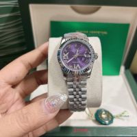 นาฬิกา RL Datejust หน้าปัดสีม่วง ตัวเรือน 31mm ระบบออโต้ สุดหรู สำหรับหญิง