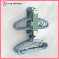 LUCKY HAIRACC ปรับขนาดได้ ชั้นเก็บเสื้อผ้า สองชั้น สีเขียวอ่อน ที่แขวนเก็บของ ทนทานต่อการใช้งาน พลาสติกทำจากพลาสติก ราวแขวนเก็บของสำหรับราวแขวนเครื่องซักผ้า ห้องน้ำ, ระเบียง, ห้องซักรีด