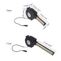 ตัวจุดไฟย่างบาร์บีคิวเครื่องเป่าลมปรุงอาหาร5.5X2.1Mm 1.2A 25W 600RPM 12V พร้อมท่ออากาศ10/17Cm สำหรับเตาควันแคมป์