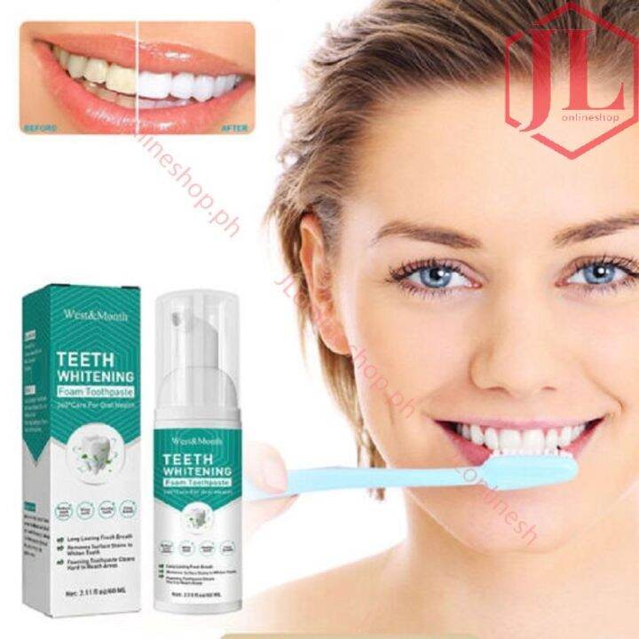ALIVER TEETH WHITENING FOAM TOOTHPASTE Oral Health 60 ML Lazada PH