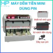 TẶNG ĐÈN SOI TIỀN GIẢ Máy đếm tiền mini dùng pin, nhỏ gọn, tiện ích