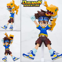 Figure ฟิกเกอร์ จากการ์ตูนเรื่อง Digimon Adventure ดิจิมอนแอดเวนเจอร์ Yagami Taichi ยางามิ ไทจิ Agumon อากูมอน Ver Anime ของสะสมหายาก อนิเมะ การ์ตูน มังงะ คอลเลกชัน ของขวัญ Gift จากการ์ตูนดังญี่ปุ่น New Collection Doll ตุ๊กตา manga Model โมเดล