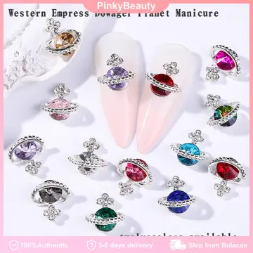 10Pcs Y2K Cute Flower Charms For Nail Design, Alloy Nail Charms