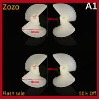 Zozo ✨Ready Stock✨ สกรูเสาไนลอนไฟฟ้า2ใบพัดสีขาวสำหรับเรือบังคับวิทยุรุ่น2มม. D22mm 26มม. CW CCW 2คู่