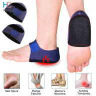 Hailicare 1 cặp Lưng Gót chân Bảo vệ Tay áo Miếng lót Gót chân Velcro có thumbnail