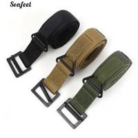 Adjustable Survival Tactical Belt Emergency Rescue Rigger Canvas Waistband