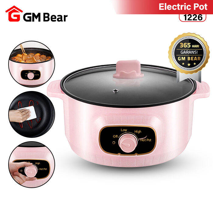 Gm Bear Panci Listrik Serbaguna 1226 Multi Electric Pot Lazada Indonesia