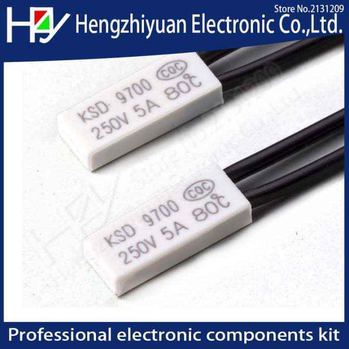 hzy-ksd9700-250v-5a-10a-พลาสติกฟิวส์-bimetal-สวิตช์อุณหภูมิแผ่นป้องกันความร้อนเทอร์โม-n-c-45-140c-องศา-centigrade