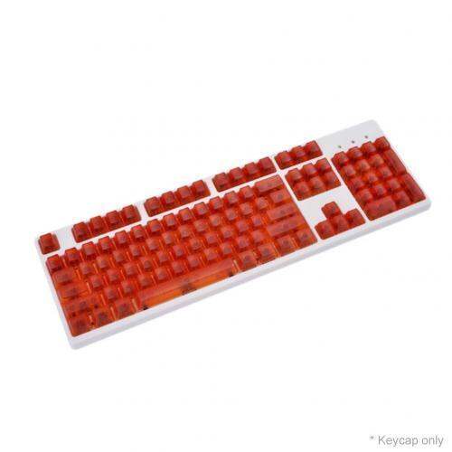 104pcs/set Universal Stylish Clear Mechanical Keyboard Key Caps Replacement Clear Backlight