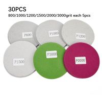 №♚✈ 30Pcs Wet/Dry Sandpaper Round Hook And Loop Sanding Disc 2/3/4/5/6 Inch Sander Paper 800 1000 1200 1500 2000 3000 Grit