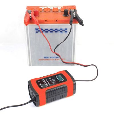 12V 6A Car Motorcycle Battery Charging LCD Digital Display Smart Automatic Intelligent Repair Power Supply Battery Charger