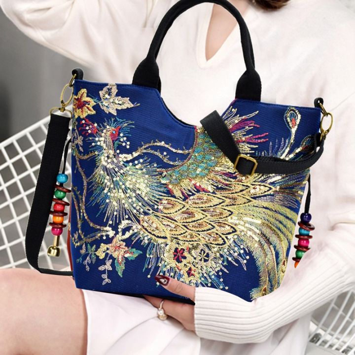 shiny-sequins-peacock-embroidered-ladies-canvas-tote-bag-shopping-shoulder-bag-retro-beaded-string-tote-bag