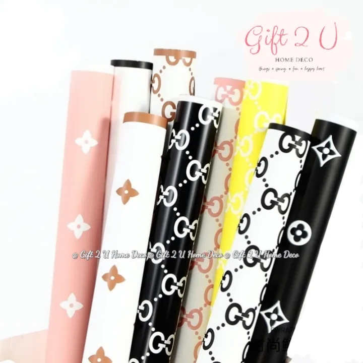 GP120 WATERPROOF LV FLOWER WRAPPING PAPER / GIFT PAPER / KERTAS HADIAH/ FLORAL  PAPER / KERTAS BUNGA / KRAFT PAPER /