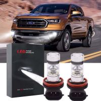 New หลอดไฟตัดหมอกซีนอน LED 6000K สีขาว สําหรับ Ford Ranger 2012-2020 2 ชิ้น