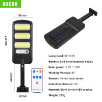 LED COB Solar Sensor Street Lamp Powered PIR Motion Sensor Garden Street Wall Lamp Security Outdoor Lamp