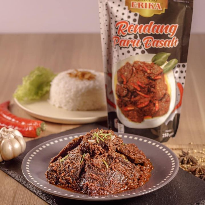 Rendang Paru Basah Erika 250 Gr Oleh Oleh Asli Cemilan Kampung Makanan