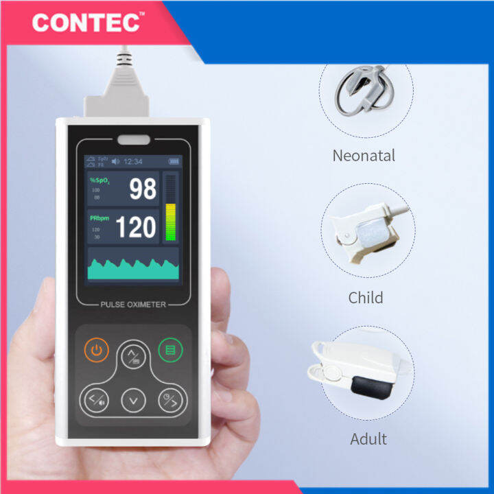 CONTEC CMS60D1 24hours Handheld Pulse Oximeter Rechargeable Blood