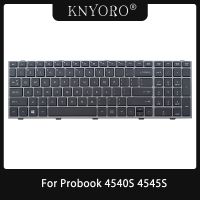 Newprodectscoming Replacement US Layout Keyboard for HP Probook 4540S 4545S Laptop English Keyboard Without Pointer Sliver