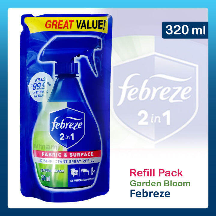Febreze 2in1 Antibacterial Disinfectant Refill Pack (320ml) Garden