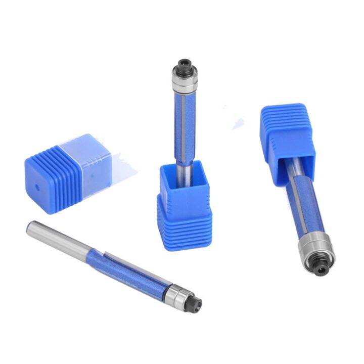 4-pcs-wood-bit-face-mill-6-35mm-shank-milling-cutter-flush-trim-with-bearing-router-bit-set-for-woodworking