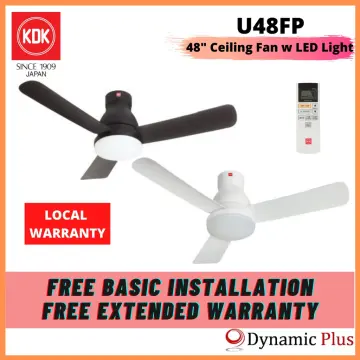 【SG STOCK】 KDK U48FP 48 DC Motor Ceiling Fan with LED Light and Remote READY STOCK