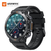 Uonevic นาฬิกาสมาร์ทwatch K56โทรผ่านบลูทูธจอ HD มืออาชีพ,นาฬิกาที่กำหนดเองกันน้ำสมาร์ทวอท์ชโหมดมัลติสปอร์ตสำหรับผู้ชายสามารถใช้ สมาร์ทวอทช์