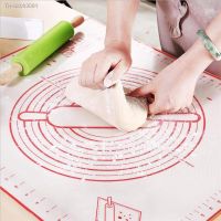 ▫₪☊ 60x40CM Non-Stick Silicone Baking Mat Pad Baking Sheet Glass Fiber Rolling Dough Mat Cookie Macaron Baking Mat Pastry Tools