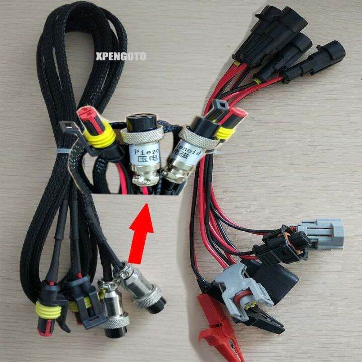 Common rail injector tester drive lines plug Kit electromagnetic piezo ...