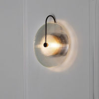 Nordic Gold Lighting Fixture Living Bathroom Bedside Bedroom Decoration Sconce Lights Modern Led Wall Lamp Creative Stripe Glass