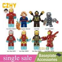 SS Captain Marvel Minifigures ซูเปอร์ฮีโร่ Outrider Iron Man MK50 MK1 MK5 MK85 MK41 Building Blocks อิฐชุดของเล่นเด็ก WM6055