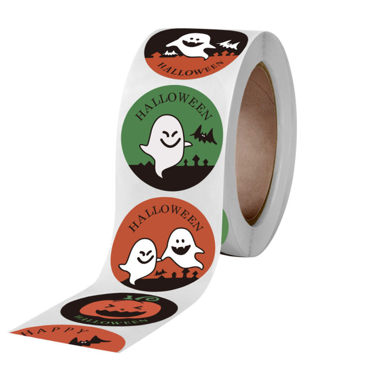 halloween-sticker-labels-pumpkin-and-ghost-party-supplies-ghost-sealing-labels-halloween-pumpkin-stickers-horror-decoration-stickers