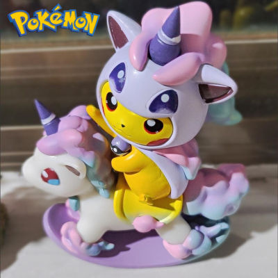 Pokemon Unicorn Pikachu Trojan ตัวเลขตุ๊กตา PVC Action FIGURE การ์ตูนอะนิเมะเครื่องประดับรุ่น Q รุ่นของเล่นเด็ก athday ของขวัญ