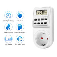 TM03 Digital Timer Switch Socket Electronic Kitchen Timer Outlet 1224 Hour Cyclic Programmable Timing Socket Time Setting