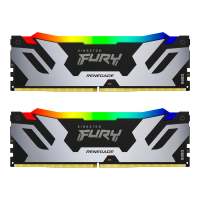 32GB (16GBx2) DDR5 6400MHz RAM (หน่วยความจำ) KINGSTON FURY RENEGADE DDR5 RGB (BLACK-SILVER) (KF564C32RSAK2-32) %