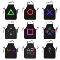 Video Game Controller Buttons Apron Women Men Unisex Bib Nostalgia Geek Gaming Cooking Kitchen Tablier Cuisine Chef Baking