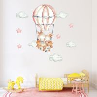 【Approving】กระต่ายน่ารักสติ๊กเกอร์ติดผนังห้องนอน BabyRoom DecorSticker ที่ถอดออกได้ PVCWall D Ecals ตกแต่งบ้านภาพจิตรกรรมฝาผนัง