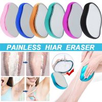 【cw】 Hair Removal Eraser Glass Remover Painless Epilator Cleaning Reusable Depilation