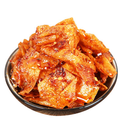 [XBYDZSW]6包网红辣皮香辣豆皮麻辣小吃零食 6 packs of online celebrity Spicy Skin Spicy Bean Skin Spicy Snack Snack 408g