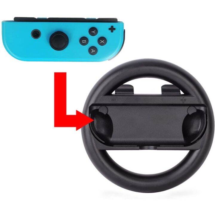 joy-con-wheel-set-of-2-nintendo-switch-นินเทนโด้-สวิตช์-จอยคอน-อุปกรณ์เสริมพวงมาลัย-รับประกันศูนย์ไทย-synnex-สำหรับ-nintendo-switch